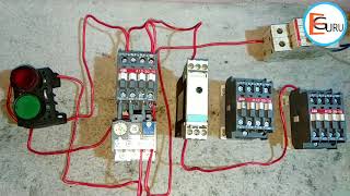 Star Delta Starter Control Circuit in Hindi  Electric Guru [upl. by Hauge]