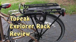 Topeak Explorer Rack MTX with spring rack review [upl. by Nama732]