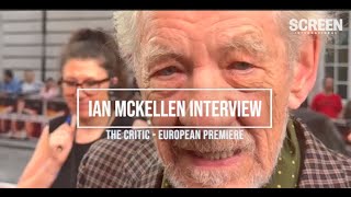 Ian McKellen on quotoverkindquot critics reading reviews  The Critic European premiere [upl. by Vikky]