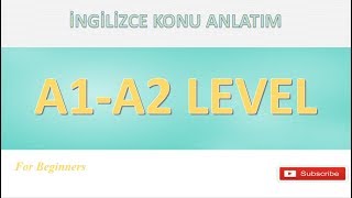 A1A2 İNGİLİZCE TEK VİDEOda  3 Aylık kurs 2 saat 15 dk [upl. by Lledraw]