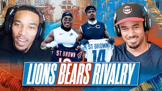 AmonRa St Brown Talks Trash amp Tries to Get Inside Info on Bears w Equanimeous  Bears vs Lions [upl. by Romola]