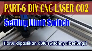 Part6 DIY CNC Laser CO2 Setting GRBL Limit Switch [upl. by Emelda]