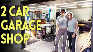 A Look Inside Our 2 Car Garage Dream Shop Full Shop Tour [upl. by Becker]