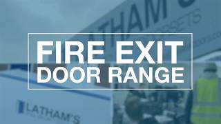 Lathams Steel Security Doors Fire Exit Door Range  Promo Video [upl. by Akerdnahs]