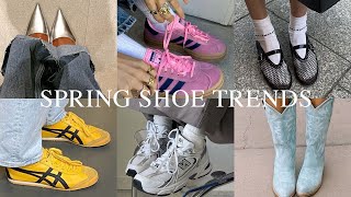 2024 Spring Shoe Trends  Sneakers Heels Ballet Flats Cowboy Boots More [upl. by Fifine958]