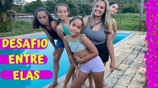 DESAFIO NA ÁREA DA PISCINA COM ELAS E COM O DESAFIO INÉDITO [upl. by Wachtel873]