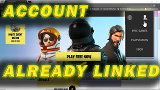 How To Fix PSN Or XBOX Account Already Linked To Epic Games Account [upl. by Reppart336]