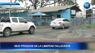 Encuentran seis cuerpos colgados en la Penitenciaría de Guayaquil [upl. by Rramahs]