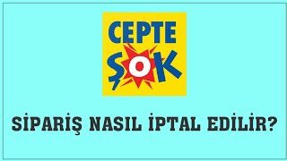 Cepte Şok Sipariş Nasıl İptal Edilir Sipariş İptal Etme [upl. by Pengelly]