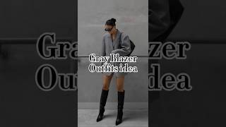 How to wear a gray blazer in a cool wayoldmoneyfashion oldmoneylook greyblazerfashionstyle [upl. by Kcirdlek167]