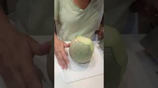 Peeling Green Melon short utubeshort fruitfortoday [upl. by Suoirtemed61]