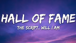 The Script  Hall Of Fame Lyrics ft william [upl. by Akenom447]