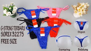 Celana Dalam Sorex Terbaru Model GString  review [upl. by Blight143]