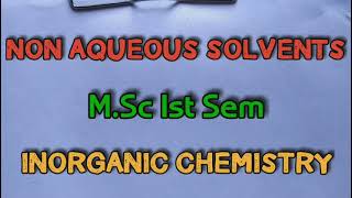 Lecture 01  Introduction to Non Aqueous Solvents role of solvents and types of Solvents [upl. by Farrell493]