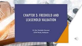 An introduction to freehold interest valuation [upl. by Ahtebbat]