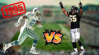 Emmitt Smith vs Junior Seau 1995  RB vs LB Matchup [upl. by Einafpets]