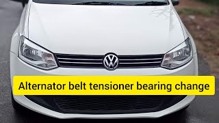 Volkswagen Polo alternator belt tensioner bearing changing 9095200633 [upl. by Nowyt179]