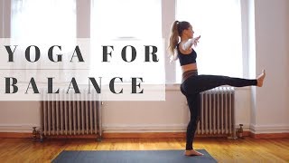 Challenging Balance amp Core  Intermediate Yoga Flow [upl. by Muriah]