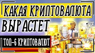 Какая криптовалюта вырастет в ближайшее время  ТОП6 криптовалют которые будут расти [upl. by Seessel]