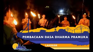 Upacara Api Unggun amp Pembacaan Dasa Dharma Pramuka  SMP EFATA Serpong [upl. by Pearlstein]