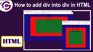 HTML Tutorial  how to place div inside another div HTML CSS [upl. by Rao]