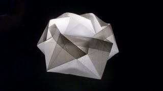 Origami Lichterkranz für Teelichter  Faltanleitung HDdeutsch [upl. by Ahsataj]