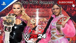 WWE 2K24 The Bianca Belair Vs The Becky Lynch Match ProMYGgamers [upl. by Ahsotal443]