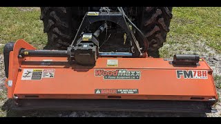 Woodmaxx Flail Mower Vs Pine Forest FM78H Flail Mower woodmaxx tractor tractorvideo tractors [upl. by Tnirb]