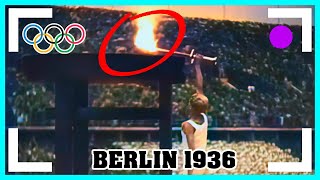 🔥Olympics Berlin 1936 opening ceremony 🔥 TORCH RARE footage colorized 4K [upl. by Yerffej]