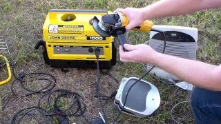 John Deere 1000 watt Generator Kawasaki GA1000 [upl. by Bettencourt105]