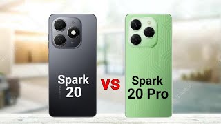 Tecno Spark 20 vs Tecno Spark 20 Pro [upl. by Pang]