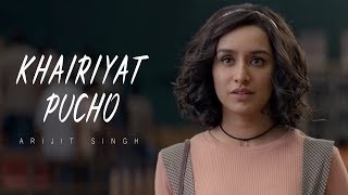 Khairiyat Pucho  Arijit Singh  Full Song  Chhichhore  Sushant Shraddha  Pritam  Amitabh B [upl. by Winfield]