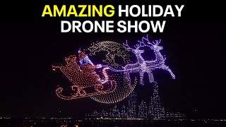 Texas holiday drone show breaks record [upl. by Chi]