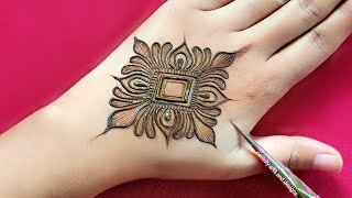 Very beautiful stylish back hand mehndi design  Latest mehndi design  Mehandi design  mehndi [upl. by Aruon]