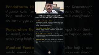 Kemenag Ternate Gencar Sosialisasi Daftar Haji Usia Dini kemenag [upl. by Angi759]