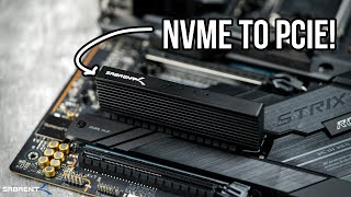 SABRENT NVMe M2 SSD to PCIe X16X8X4 Card [upl. by Wanfried]