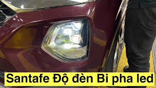 Santafe 201920 Độ đèn Bi led pha santafe [upl. by Blasius]