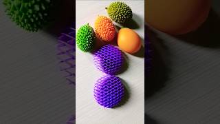 green durian vs purple worm 💚💜 fidget shortsfeed adhd funnyvideos [upl. by Irahcaz]