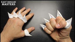 How to make claws out of paper Origami rings claws Origami Streets [upl. by Edecrem]