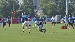 TItans Treylon Burks Training Camp Route Running [upl. by Enerual]