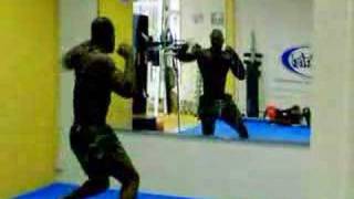 Shadowboxing training with Alain Ngalani [upl. by Enilasor]