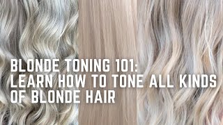 How to Tone Blondes learn to formulate for every color of blonde  icy beige sunny warm [upl. by Tamer415]