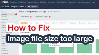 Image file size too large  Website SEO [upl. by Nitz104]