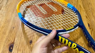 Wilson Profile Adult Recreational Tennis Racket Grip size 34 38” BlueOrange Unboxing [upl. by Neila]