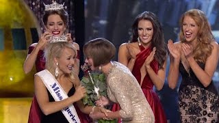 Savvy Shields being crowned as Miss America 2017 [upl. by Ecreip]