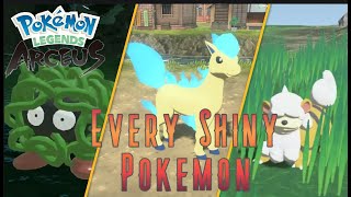 Catching Every Shiny Pokemon In Pokemon Legends Arceus 119\242 [upl. by Knepper774]