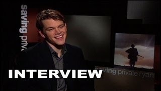 Saving Private Ryan Matt Damon Interview  ScreenSlam [upl. by Dunstan]