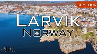 Larvik Norway  City Tour amp Drone 4k [upl. by Preiser]