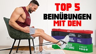 Resistance Band Beinübungen  Meine TOP 5 [upl. by Teague]