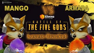 Battle Of The Five Gods  C9 Mang0 vs Armada Losers Bracket Finals [upl. by Lubow]